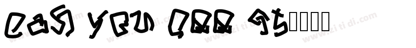 Can you see it字体转换
